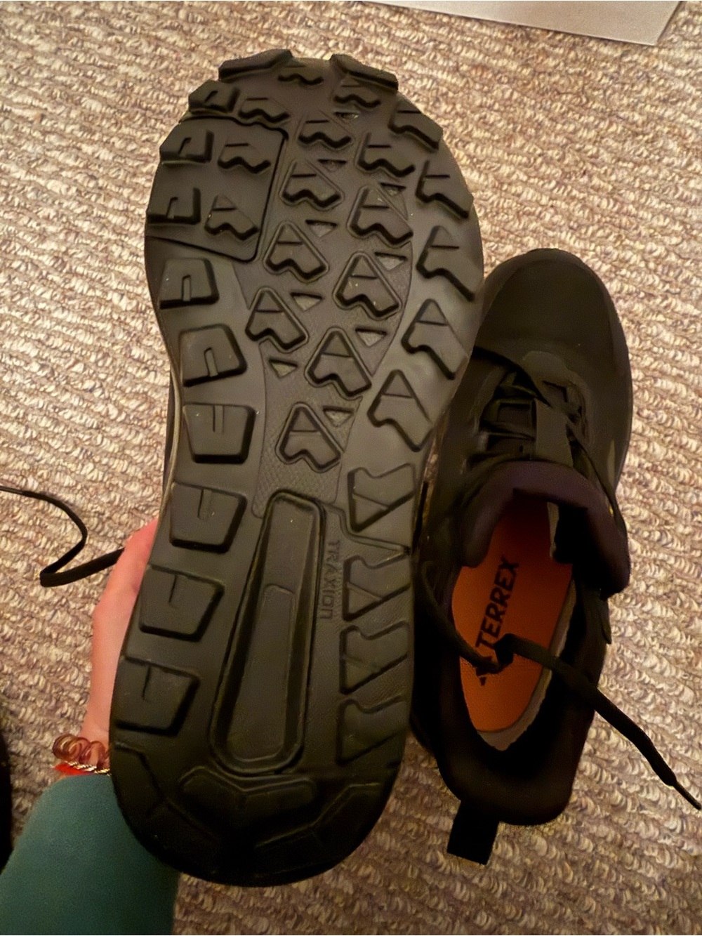 adidas Terrex Black Trail Mid-Top Women's Hiking Shoe - Picture 3 of 3